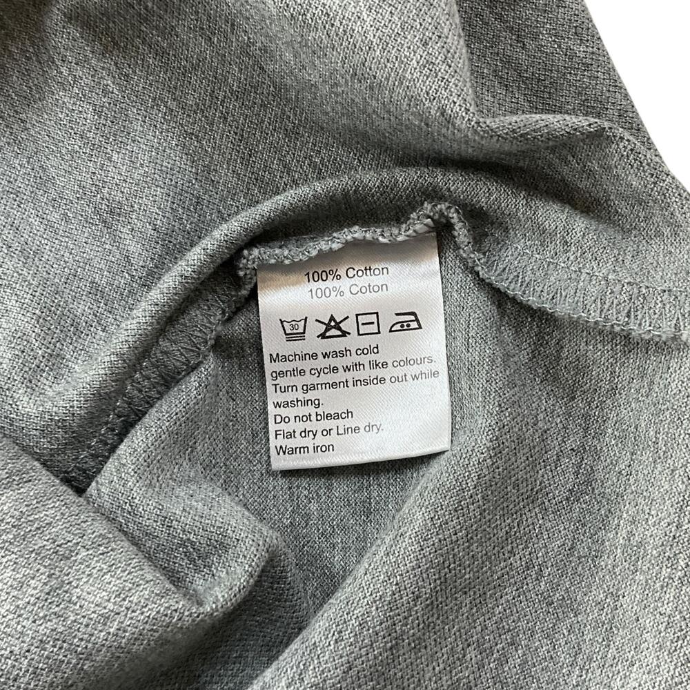 Spier & Mackay Polo Shirt Mens Large Gray Pique Short Sleeve Button Collar Golf - Picture 6 of 11